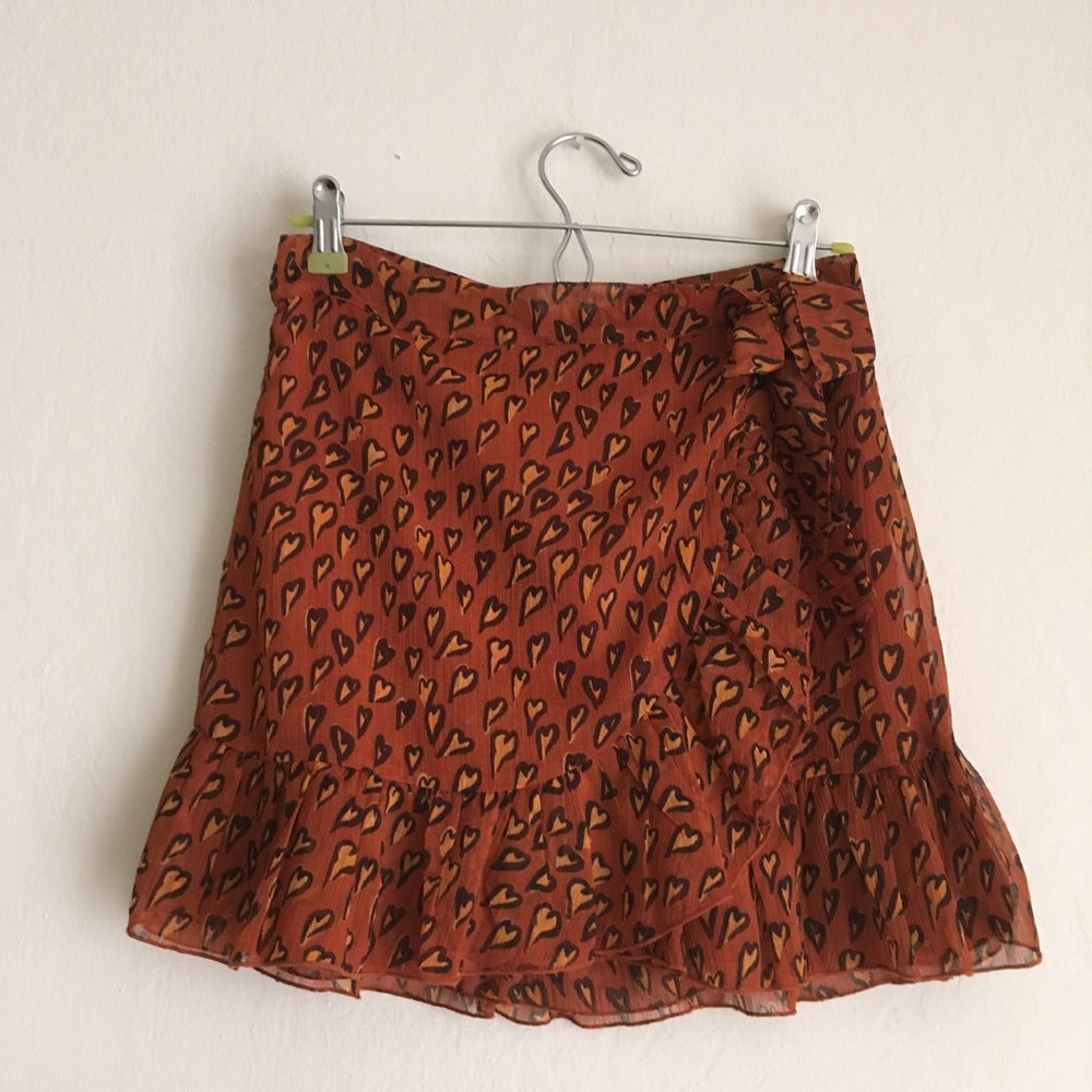 Urban Outfitters pleated heart skirt